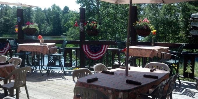 Enjoy Lunch or Dinner out on the deck.